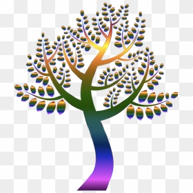 Simple Prismatic Tree 5 Without Background Clip Arts - Tree Icon Free Transparent Background, HD Png Download - tree without background png