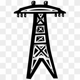 Vector Illustration Of Transmission Tower Carries Electrical - Torre De Eletricidade Png, Transparent Png - electricity vector png
