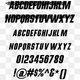Stylish Hot Rod Gang Example - Font Per Hot Rod, HD Png Download - stylish line png