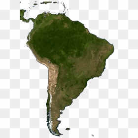 This Example Makes A Satellite Jpg Photo Of South America - Map, HD Png Download - text png image