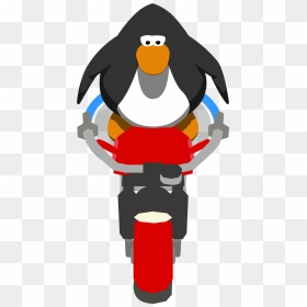 Red Motorbike In-game Front - Club Penguin Propeller Hat, HD Png Download - motorbike front png
