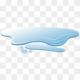 Blue Water Clipart Water Effect - Flaque D Eau Dessin, HD Png Download - water drop effect png