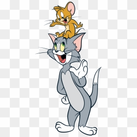 Jerry Sitting On Tom Head - Tom And Jerry Transparent, HD Png Download - tom and jerry png images
