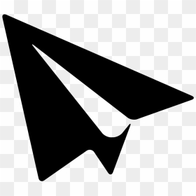 Black Shape Paper Plane - Black Paper Airplane Png, Transparent Png - aeroplane images png