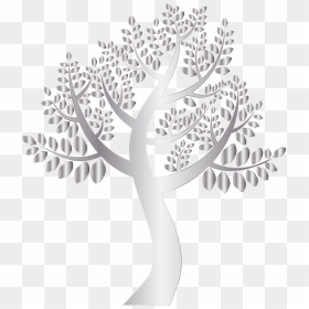 Simple Silver Tree Without Background Clip Arts, HD Png Download - tree without background png