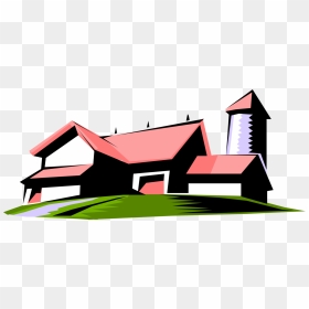 Vector Illustration Of Farmhouse Symbol - Farm House Symbol, HD Png Download - farmhouse png
