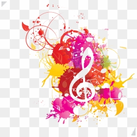 Musical Note Watercolor Painting Musical Notation - Watercolor Colorful Music Notes Transparent Background, HD Png Download - music notation png