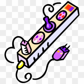 Vector Illustration Of Electricity Extension Power - Electricity, HD Png Download - electricity vector png