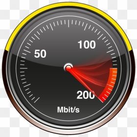 200 Mbit Tacho - Speedometer, HD Png Download - high speed internet png