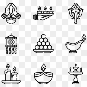 Vector Meeting Icon Png, Transparent Png - diwali icon png