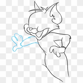 How To Draw Tom From Tom And Jerry - Tom And Jerry Drawing Easy, HD Png Download - tom and jerry png images