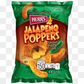 Herr's Jalapeno Poppers Cheese Curls, HD Png Download - poppers png