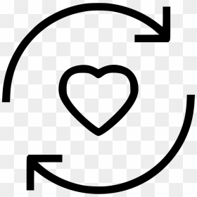 Redo Arrow Circle Round - Copyright Symbol Clip Art, HD Png Download - love arrow png