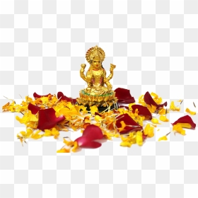 Lakshmi Devi Golden Idol, HD Png Download - mahalakshmi png