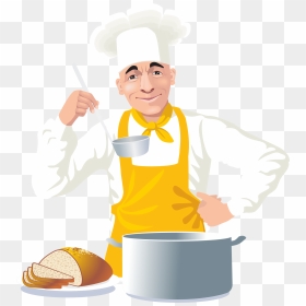 Cartoon, HD Png Download - chef cooking clipart png