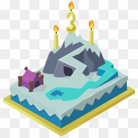 Birthday Cake Assset Pack Png Animal Jam Birthday - Animal Jam Third Birthday Cake, Transparent Png - bday cake png