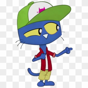 Pete The Cat Wearing Cap - Cartoon, HD Png Download - cartoon clipart png