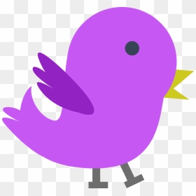 Purple Bird Clip Art, HD Png Download - love birds png images