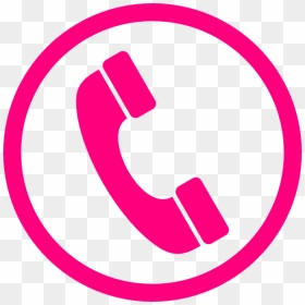 Pink Phone Icon Clip Art At Clker - Telephone Icon Purple, HD Png Download - telephone images png
