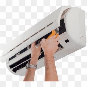 Air Conditioning Filter Cleaning - Ac Repair And Service Work, HD Png Download - ac png image