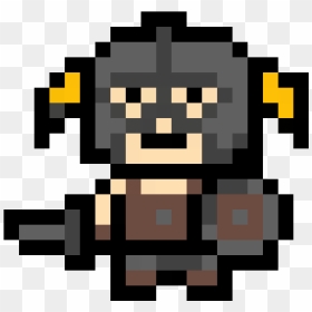 Dovahkiin Pixel Art , Png Download - Skyrim 8 Bit, Transparent Png - vhv