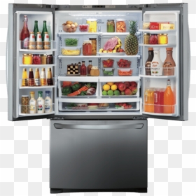 Refrigerator, HD Png Download - lg refrigerator png