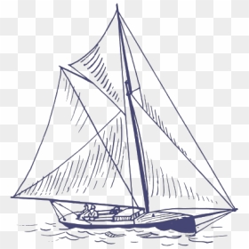 Blue Yacht Svg Clip Arts - Sail, HD Png Download - yacht clipart png