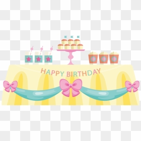 Birthday Cake With Table Png, Transparent Png - bday cake png