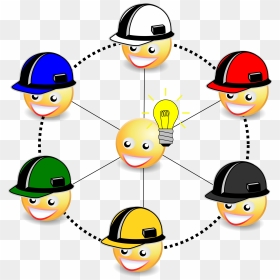 Six Hats To Thinking V2 Clip Arts - Clipart 6 Hat Thinking, HD Png Download - thinking smiley png