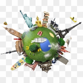 Travel Globe Png Transparent - Around The World Tour, Png Download - globe hd png