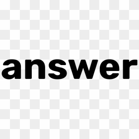 Answer Typography Png Image - Graphics, Transparent Png - typography png