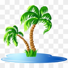 Thumb Image - Palm Tree On An Island, HD Png Download - oasis png