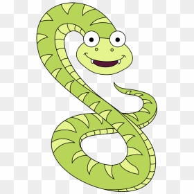Transparent Snake Png Clipart - Cartoon Snake Cute Png, Png Download - green snake png