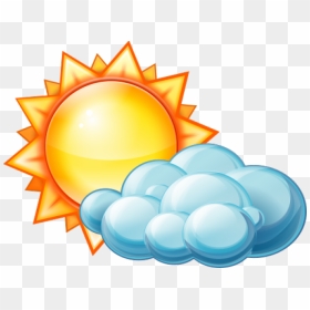 Weather Satellite Png Transparent Images - Weather Forecast Mostly Sunny, Png Download - satellite clipart png