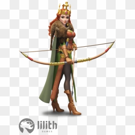 Aethelflaed Rise Of Kingdoms - Rise Of Kingdoms Aethelflaed, HD Png Download - archer queen png