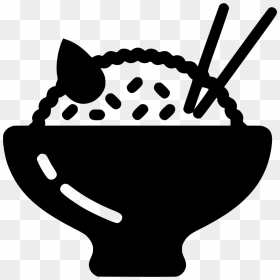 Asian Rice - Egg And Rice Silhouette, HD Png Download - rice png images