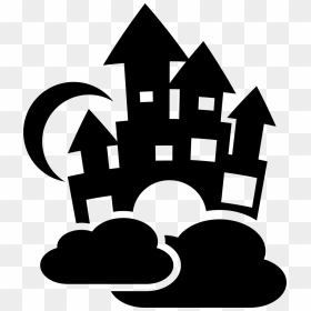 Sky Castle With Cloud And Moon - Little Regent Nursery Logo, HD Png Download - castle icon png
