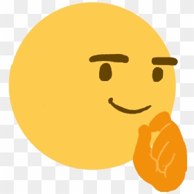 Thinking Face Emoji Meme, HD Png Download - thinking smiley png
