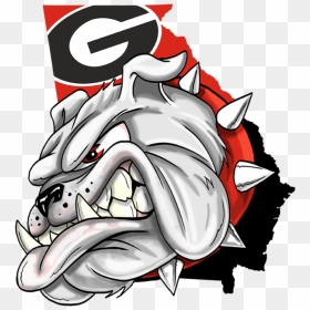 University Of Georgia Georgia Bulldogs Women"s Basketball - Cartoon Georgia Bulldogs Mascot, HD Png Download - georgia tech png