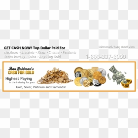 Cash For Gold - Coin, HD Png Download - golden coin png