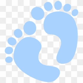 Baby Feet Clip Art - Baby Clipart Hands And Feet Blue, HD Png Download - baby foot png
