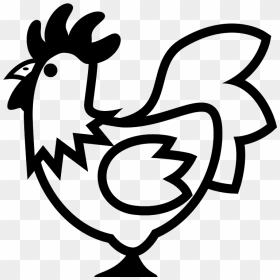 Chicken Emoji Clipart - Chicken Emoji Black And White, HD Png Download - chicken emoji png