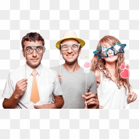 Slide - People In Photo Booth, HD Png Download - photobooth png