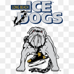 Long Beach Ice Dogs Secondary Logos, HD Png Download - dog logo png