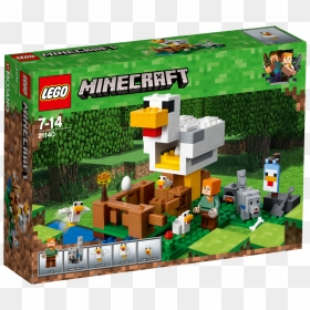 Lego 21140 Minecraft The Chicken Coop - Lego Minecraft Chicken Coop, HD Png Download - minecraft chicken png