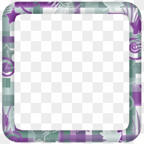 Free Purple-sage Modern Square Digi Scrapbook Frame - Picture Frame, HD Png Download - scrapbook frame png
