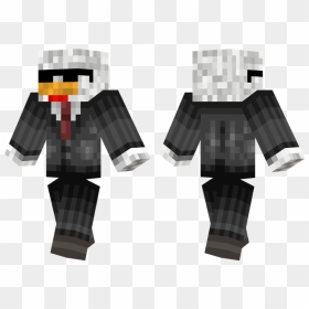 Chicken In Suit Skin Minecraft , Png Download - Purple Male Minecraft Skins, Transparent Png - minecraft chicken png