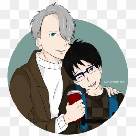 Victuuri Yuri On Ice Yuuri Katsuki Victor Nikiforov - Cartoon, HD Png Download - viktor nikiforov png