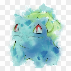 Grass Poison Watercolor - Video Game Watercolor, HD Png Download - pokemon fire red png