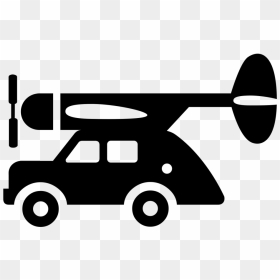 Airplane Clipart , Png Download - Flying Car Icon Png, Transparent Png - flying car png